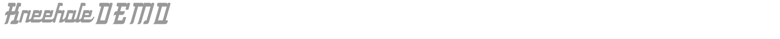 Kneehole font preview